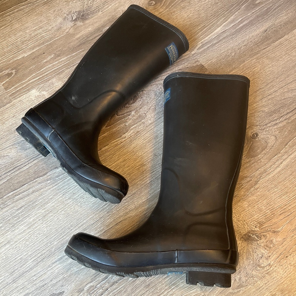 Pendleton Classic Tall Slip-Resistant Rain Boots Matte Black Gray Womens 7 EU 38 - Picture 3 of 13
